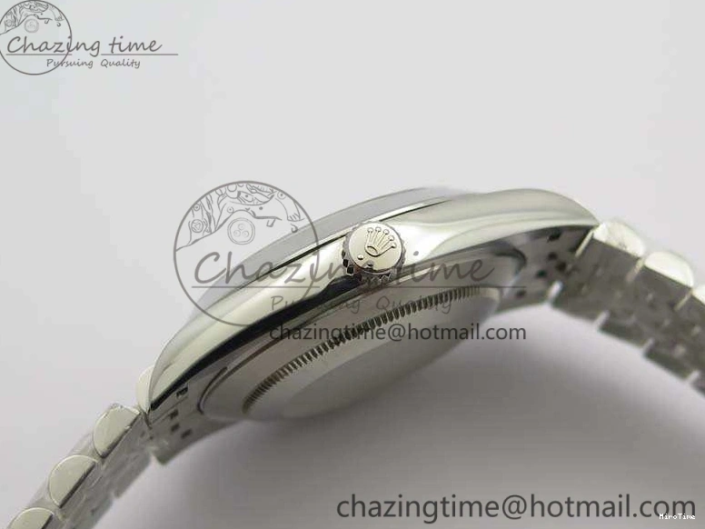 MiroTime 0204 DateJust Smooth Bezel SS Noob 1:1 Best Edition Gray Sticks Dial On Jubilee Bracelet A Packable 3505